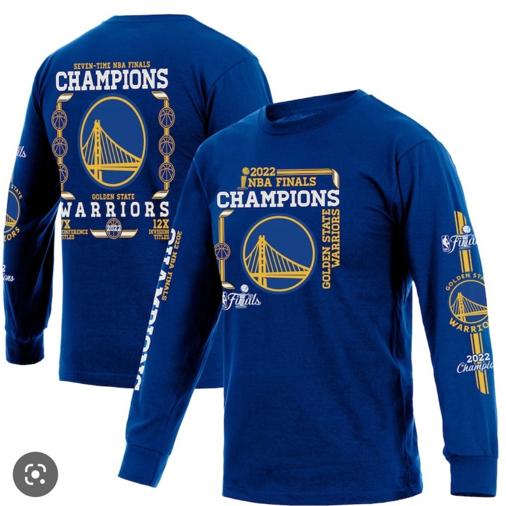 Warriors NBA Men’s Long Sleeve Size:XL